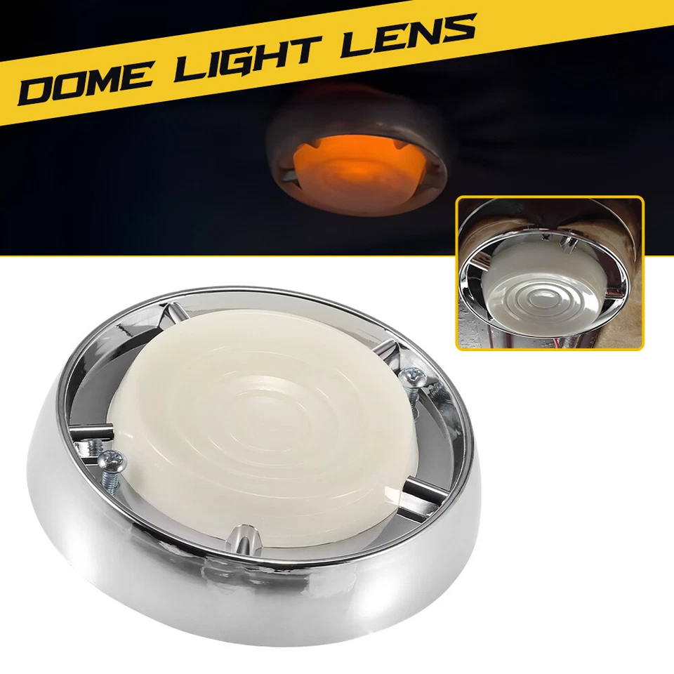 Lente de cubierta de lámpara de luz de techo de auto para Ford Fairlane 1962-1965/Meteor 1962-63 D Foto 1 de 4