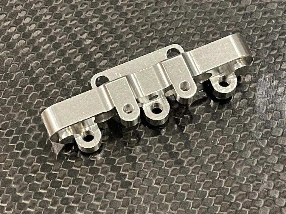 Aluminum Super Basher Front Bumper Mount for Arrma 1/8 Kraton 6s Silver - Image 1 of 2