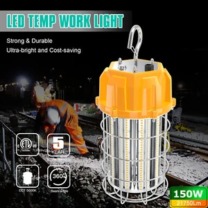 80W 100W 125W 150W LED Temporary Construction Light Hanging Portable Work Lights - Picture 1 of 15