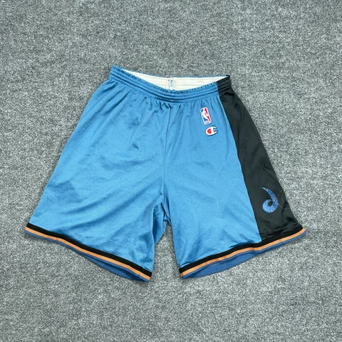 Vintage Washington Wizards Shorts Mens Medium Blue Black Champion NBA Adult 90s Cover