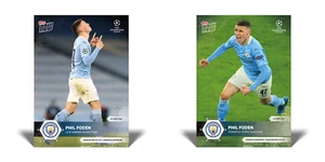 (2) Lot 2021 TOPPS NOW UCL Phil Foden #58 & #64 Manchester City! - Picture 1 of 1