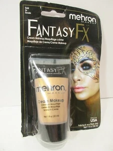 Mehron Fantasy Fx GOLD Cream Makeup face/body/hair 1 fl oz. - FREE US SHIPPING - Picture 1 of 2