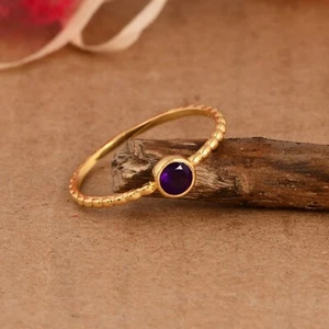 Dot Ring Stackable Ring Minimalist Ring Stacking Ring Midi Ring Everyday Jewelry - Picture 1 of 11