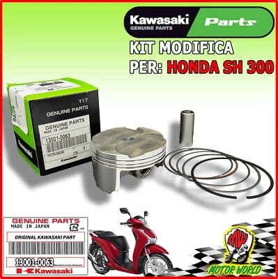 KIT MODIFICA PISTONE HONDA SH 300 PER CILINDRI ø76 KAWASAKI CON FERMI E SPINOTTO - Imagen 1 de 2