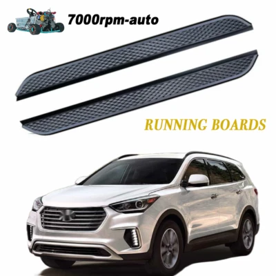 2PCS Running Boards Fits For Hyundai Santa Fe XL 2013-2019 Side Step Nerf Bar - Imagem 1 de 4