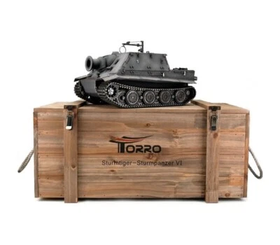 1/16 Torro 德国 Sturmtiger 遥控坦克气枪金属版 PRO 灰色烟桶 — 第 1/4 张图片