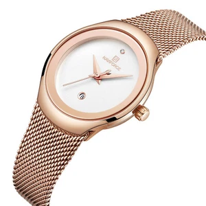 Reloj NaviForce Mujer Dama Mujer Cuarzo Analógico Impermeable Moda Malla Blanco - Imagen 1 de 6