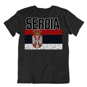 Camiseta Bandera Serbia Moda Country Souvenir Regalo Camiseta Logotipo del Orgullo - Imagen 1 de 8