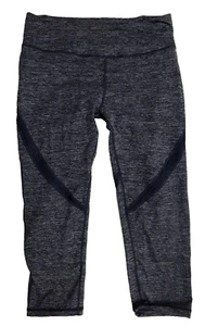 Nanette Lepore Leggings Large blau kurz geschnitten Fitnessstudio aktiv Athleisure 28" B x 21" L - Bild 1 von 7