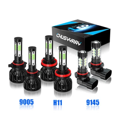 LED Headlight + Fog Light Bulbs For 2009 2010 2011 2012 Dodge Ram 1500 2500 3500 - image 1 of 4