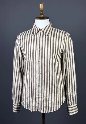 Camisa abotonada vintage de diseñador de lujo Just Cavalli talla 48 Foto 1 de 4