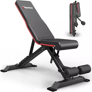 Workout Bench Adjustable Weight Bench Press (9X4X3 Positions) | Strength Trainin - Picture 1 of 12