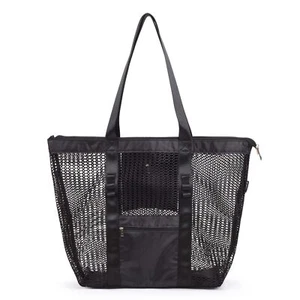 Mesh Beach Tote Large Zipper Bag Shopping bags Grocery bag 2023 Upgrade for W... - Picture 1 of 7