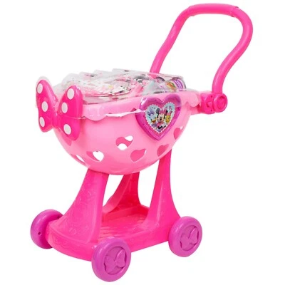 Carrito de compras Minnie's Bowtique para vestir y fingir jugar juguetes para niños - edades +3, 9 piezas Foto 1 de 4