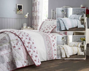 Premium Garden Floral Print Luxury Duvet Sets in Three Colours Bedroom Bedding - Picture 1 of 25