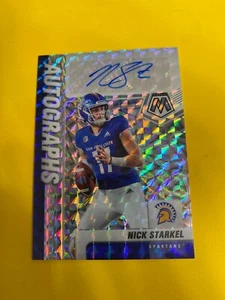 RS27174 2022 Panini Mosaico Selecciones de borrador Autógrafo Mosaico RC Nick Starkel AUTO - Imagen 1 de 2