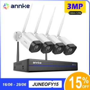 ANNKE 3MP Wireless Security Camera System 8CH NVR Two Way Audio Human Detection - Picture 1 of 15