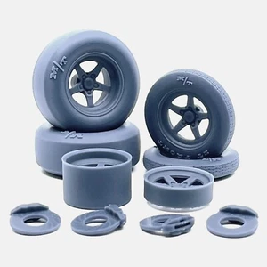 1/24 Resin 15x5 & 15x10 Weld S71 Wheels, Mickey Thompson M/T Tires, 1:24 Scale - Picture 1 of 9