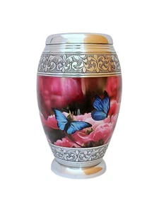 Handcrafted Metal Cremation Urn – Adult Size, Memorial Funeral Urn - Picture 1 of 7