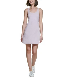 $80 Calvin Klein Performance Womens Side-Pocket Exercise Dress Pink Size Large - Picture 1 of 1