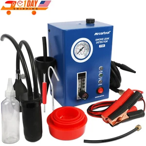 Automotive Smoke Machine Vacuum Leak Detector EVAP Smoke Machine W/ Air Pump US - Foto 1 di 18