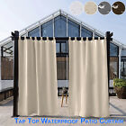 Waterproof Curtains Outdoor Pergola Patio Thermal Blackout Curtains +Tie Backs