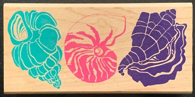 Rubber Stampede Posh Impressions Seashell Shell Border Rubber Stamp - Image 1 of 3