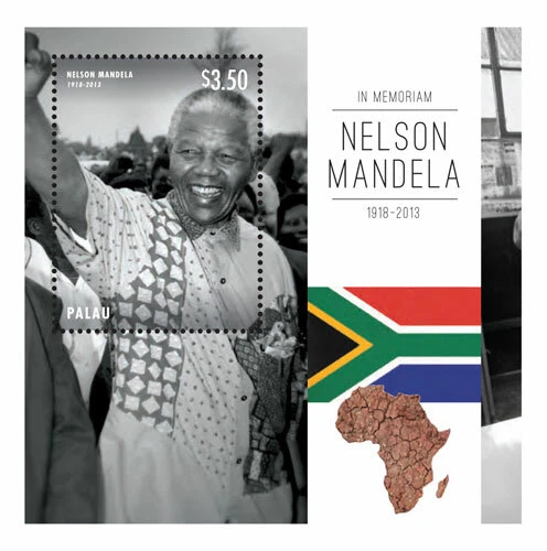 Palau - 2013 - President Nelson Mandela In Memoriam - Souvenir Sheet - MNH - Image 1 of 1
