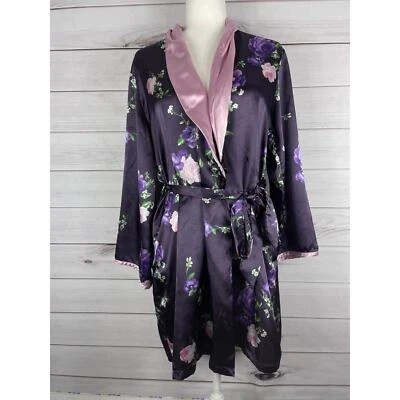 Jones New York Women's Purple Floral Robe Size S/M - Image 1 of 4