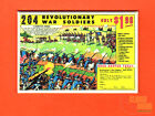 Revolutionary Soldiers comic book ad 2x3" fridge/locker magnet vintage toys