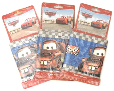 Juego de 3 coches Disney Pixar 15 pies decoración de borde de pared para dormitorio de niños de 5" de alto Foto 1 de 4