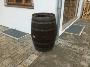 Regentonne Wasserfaß 235L Holzfaß Weinfaß Eichenfaß Regenfaß Stehtisch Fass - Bild 1 von 3