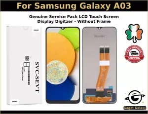Genuine LCD For Samsung A03 SM-A035F Touch Screen Display Digitizer No Frame - Foto 1 di 4