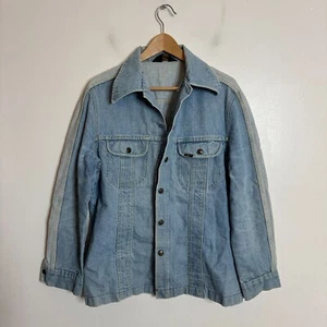Lee USA Jacket Large Mens Denim Dark Blue Trucker - Picture 1 of 7