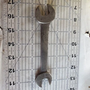 Vintage Bonney Sheild 1727 3/8" X 7/16" Double Open End Wrench USA SAE - Picture 1 of 7