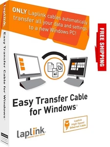 Laplink Easy Transfer Cable for Windows, Includes Pcmover Express Software and E - Picture 1 of 8