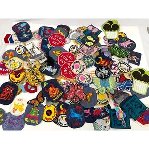 150 PC Assorted Sewing Applique Patches Iron on Sew On NEW Mixed Sequin Crafting - Picture 1 of 21