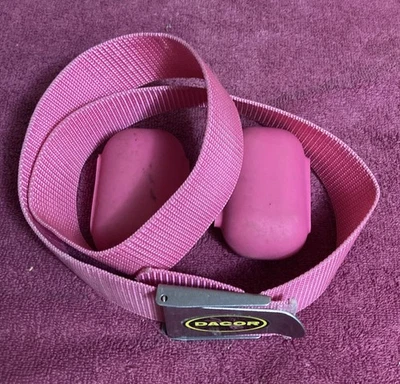 Cinturón de buceo DACOR con hebilla de liberación rápida - pesas de plomo recubiertas de plástico rosa Foto 1 de 4