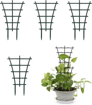 Rankhilfe für Zimmerpflanzen 4 Stück Kletterhilfe Pflanzenwachstum grün - Bild 1 von 4