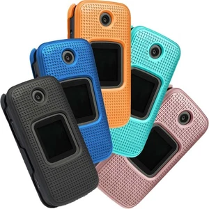 Gitterstruktur Snap-On Schutzhülle Slim Cover Für Alcatel Smartflip, Go Flip 3 - Picture 1 of 49