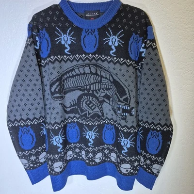 Mondo Alien Aliens Giger Xenomorph Mondo Alien Navidad FEO SUÉTER Xenomorfo Foto 1 de 4