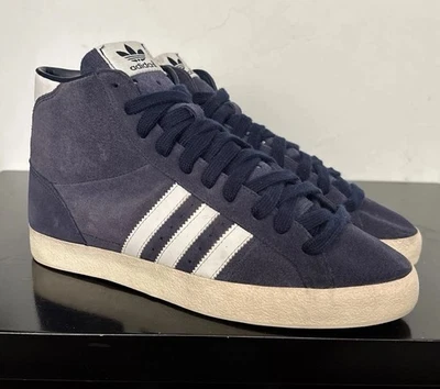 ADIDAS Originals Basket Profi Mid 'Navy' 2012 UK taglia 8 G63951 - Immagine 1 di 4
