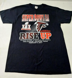 JERZEES / Atlanta Falcons Super Bowl LI - Black T-SHIRT short sleeve with design - Picture 1 of 4