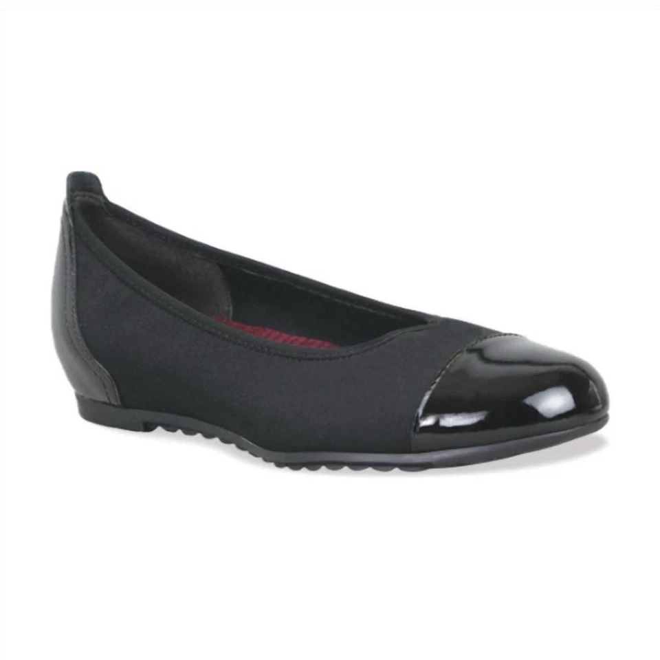 MUNRO | Women’s Black Patent Leather/Nylon Flats Size 8 - Image 1 of 4