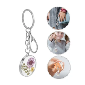 Embossed Keychain Pendant Flower Keyring for Women - Imagen 1 de 12