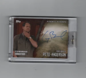 WALKING DEAD EVOLUTION COREY BRILL/PETE AUTOGRAPH CARD#/99   HIT PARADE VARIANT! - Picture 1 of 2