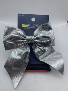 Universal Thread Silver Hair Bow Clip New 90% Polyester ZP - Picture 1 of 3
