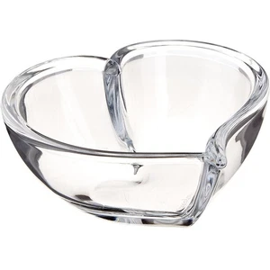 Orrefors Kristall kleine herzförmige Schale / Windlicht - Bild 1 von 5