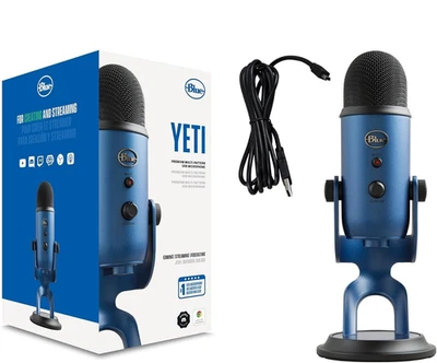 Blue Yeti Premium USB Microphone for Recording/Streaming/Gaming - Midnight Blue - Image 1 of 4