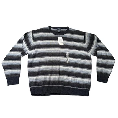 Dockers Extra Soft Multicolor Stripe Knit Sweater Mens XXL Acrylic Crewneck NWT - Image 1 of 4
